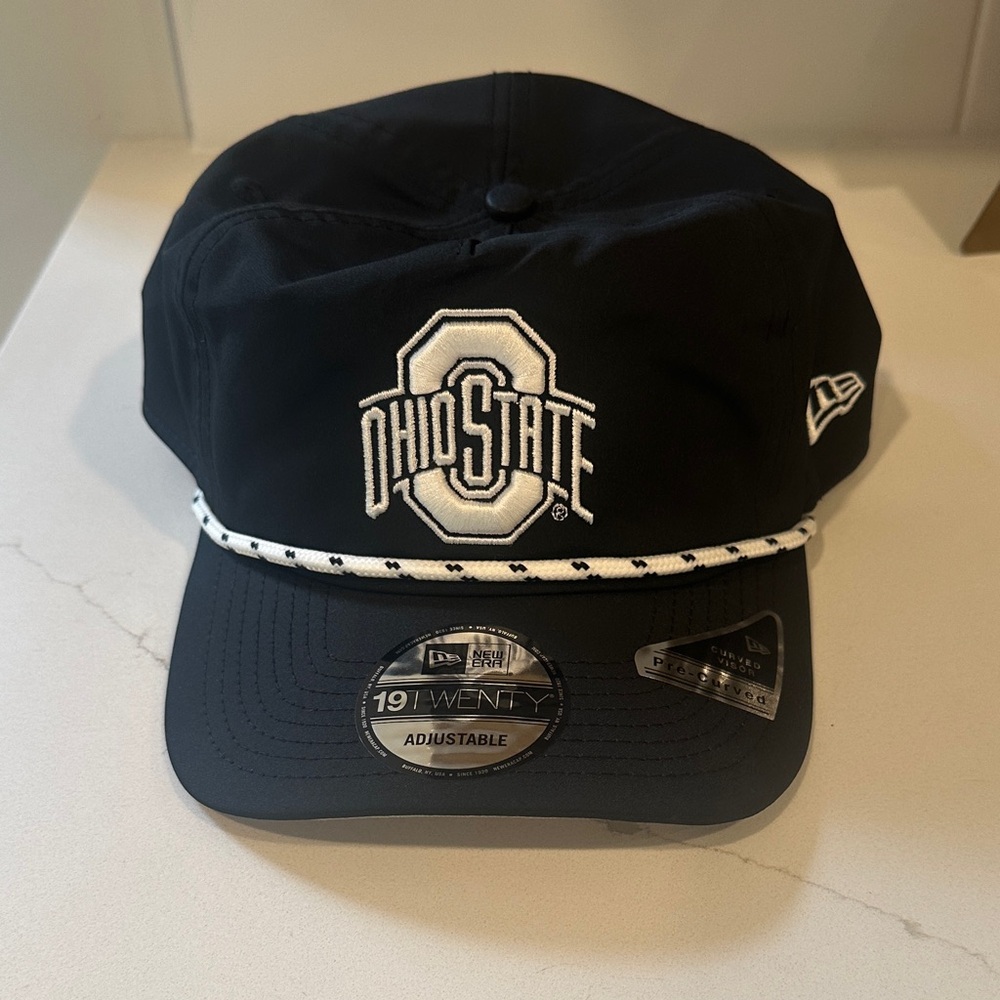 New Era Black Ohio State Adjustable Cap